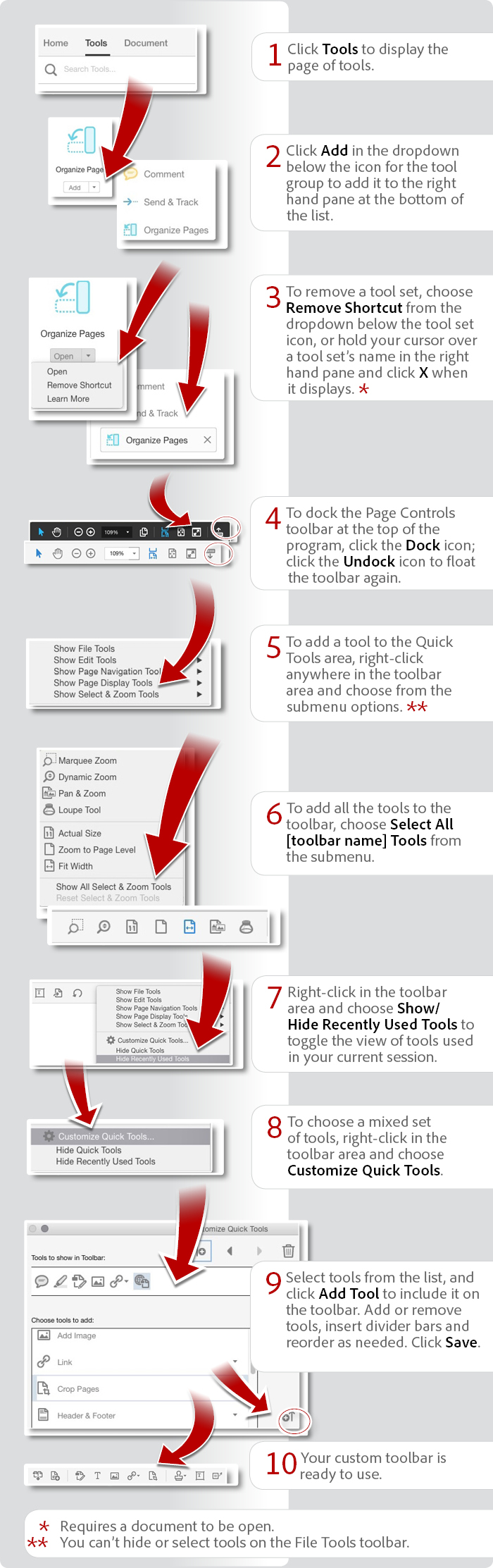 How to customize the Acrobat DC UI